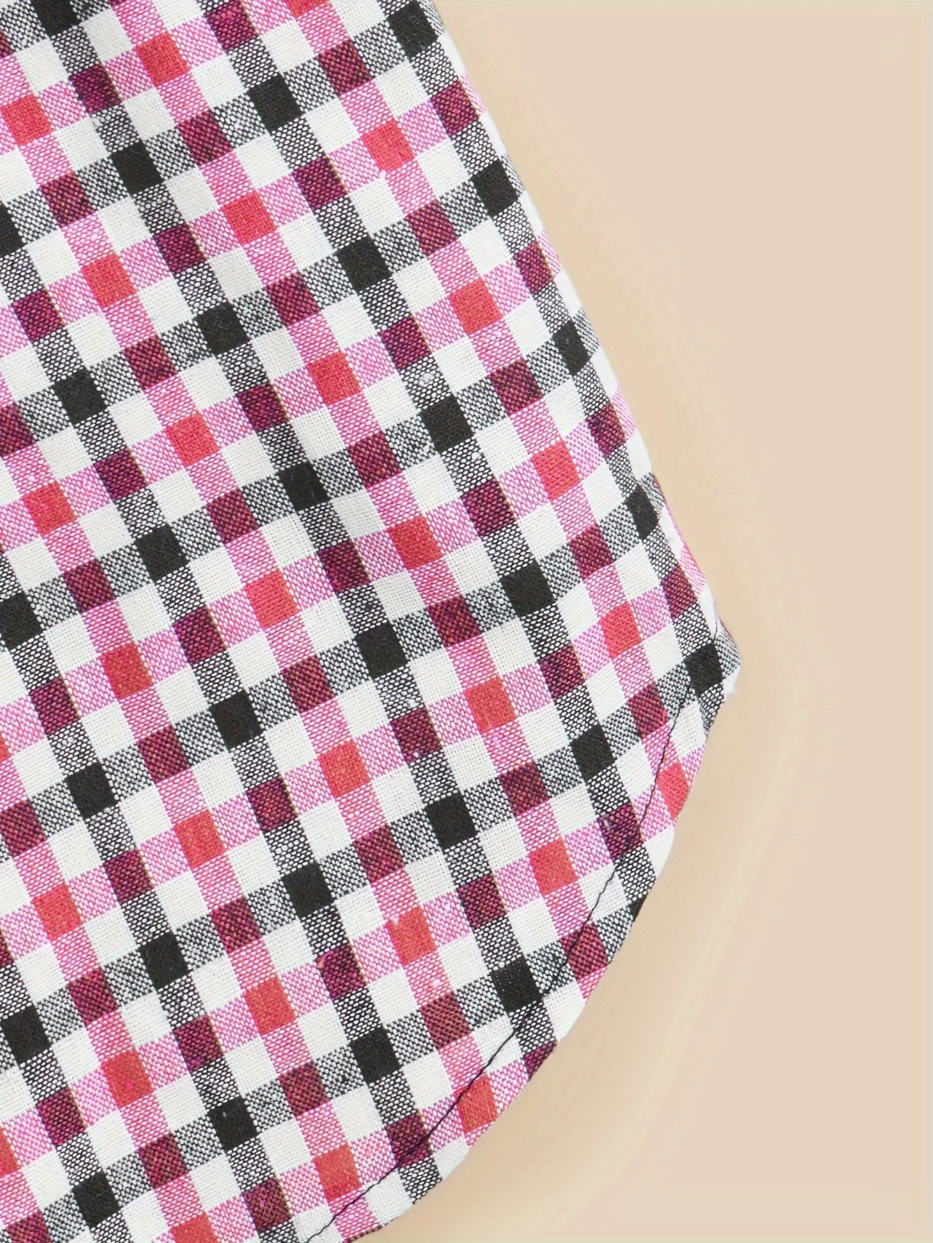 1pc Pet Clothes, Dog Plaid Shirt, Pet Jacket, Puppy Coat, Pet Button Shirt