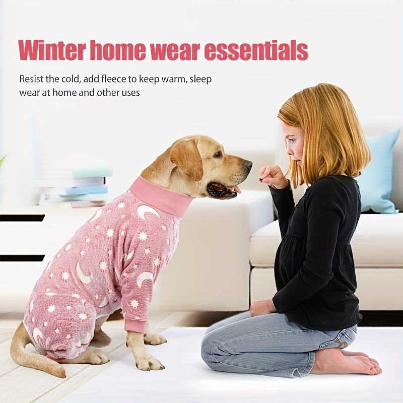 1pc Dog Pajama for Large Dogs - Cozy Pet Clothes for a Good Night's Sleep Christmas Gift
