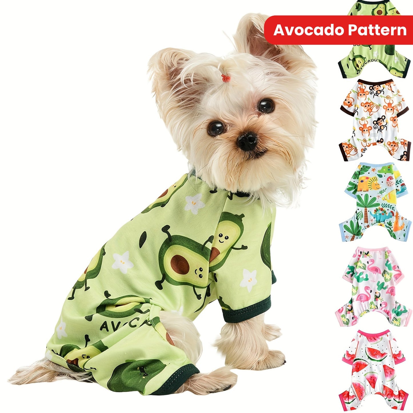 Dog Clothes For Small Dogs Boy Girl, Dog Pajamas Tiny Chihuahua Yorkie Spring Summer Shirt, Cute Puppy Outfit Pjs Jumpsuit Cat Onesie Apparel Pet Clothes